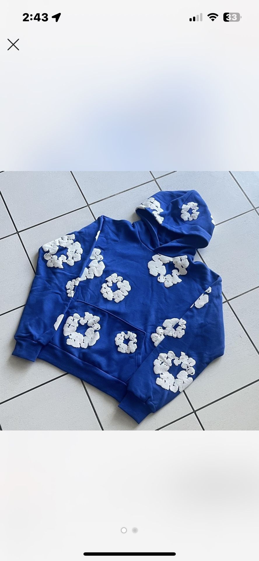 Brand New Denim Tear Hoodie