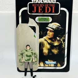 Vintage 1983 Kenner Star Wars Princess Leia In Combat Poncho Action Figure Toy 
