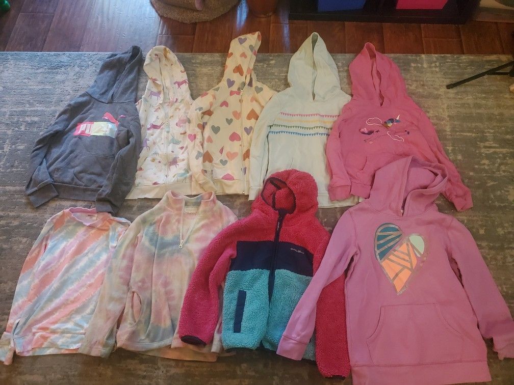 Girls Hoodies/jackets Size 7/8