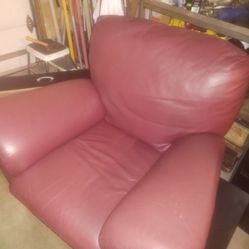 Nice Leather Oversized Rocking Chair