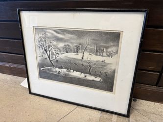 “Skaters’ Island” by Louis Lozowick Limited Signed Original Lithograph