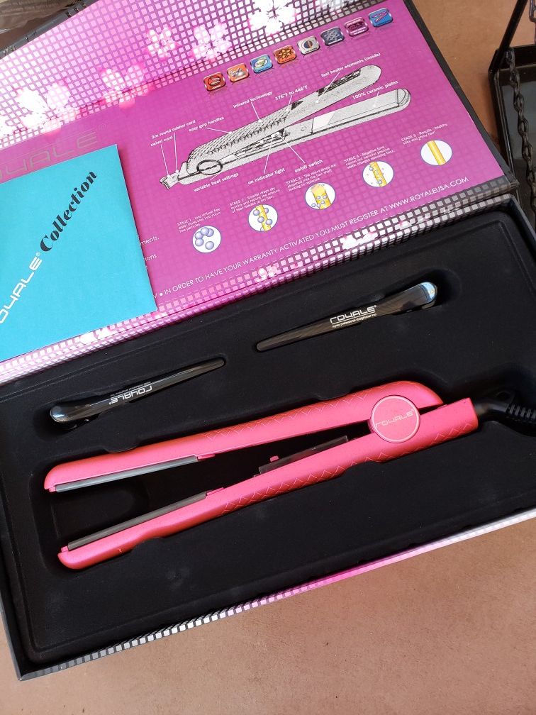 Royal Hairstraightner NEW box Hot Pink