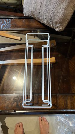 White Wire Storage Rack Organizer