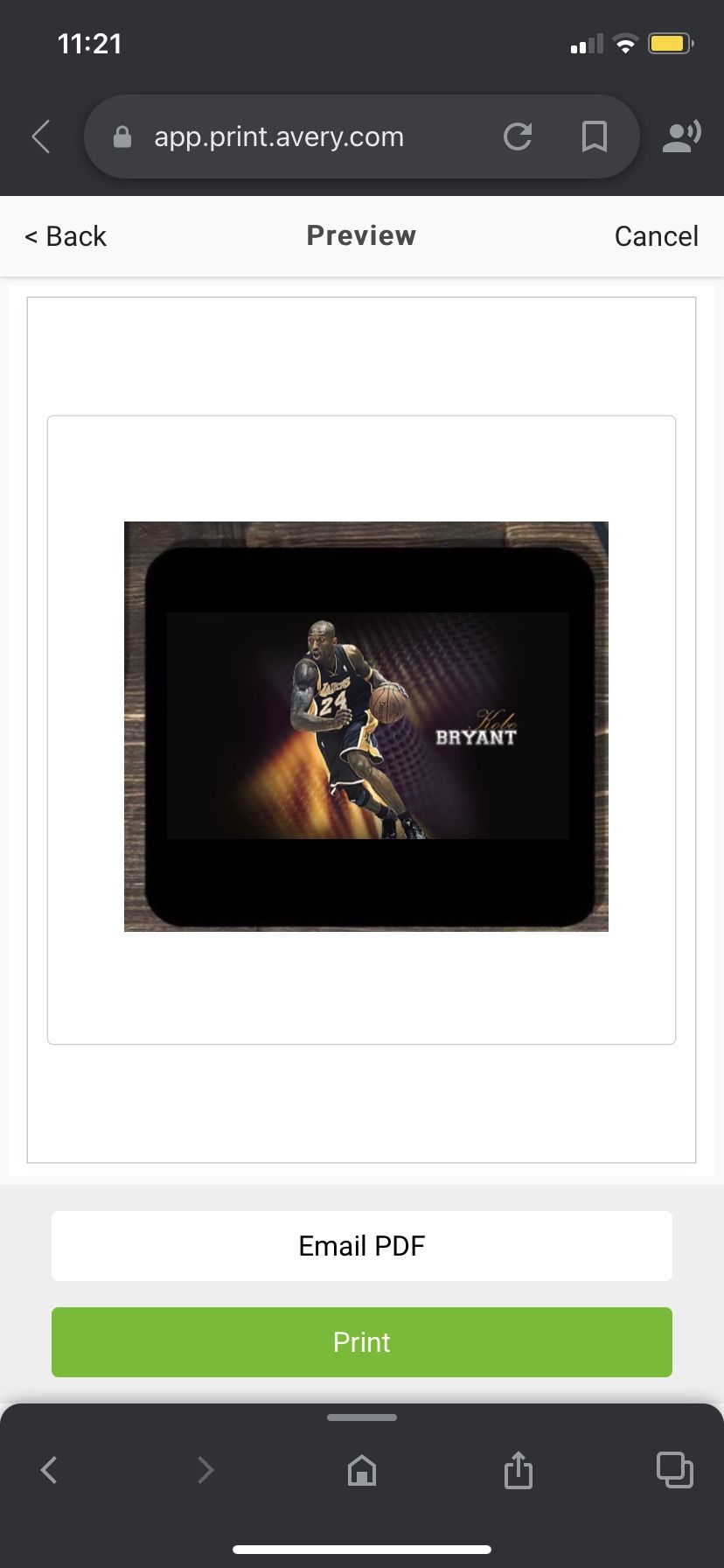 Kobe Bryant Mouse Pad