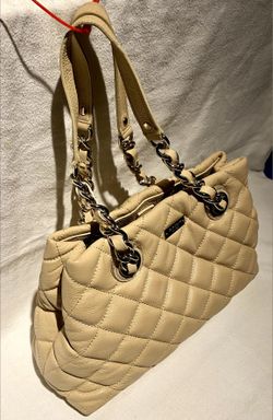 Kate Spade Cream Quilted Leather Shoulder Bag