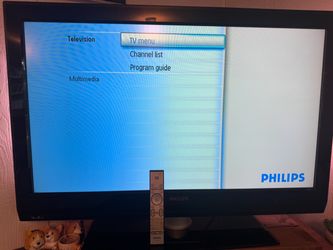 Philips Flat Screen TV with Remote