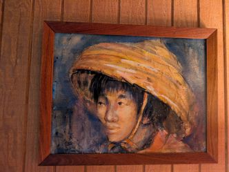 Vintage Watercolor Portrait