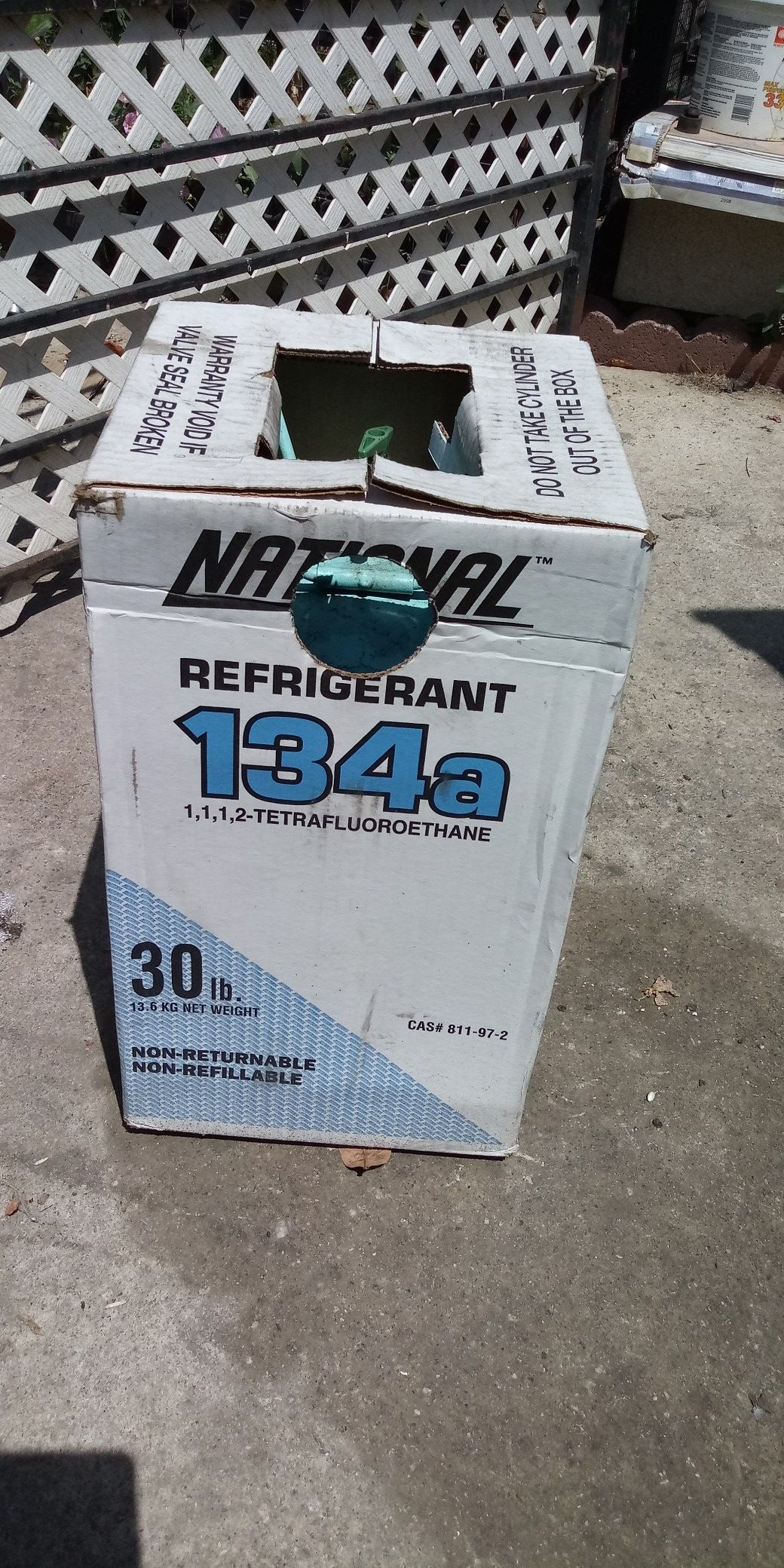 134a freon tank