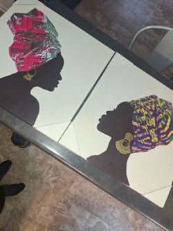 Kente African Wall Art 20x20inch