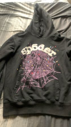 Black spider hoodie size small