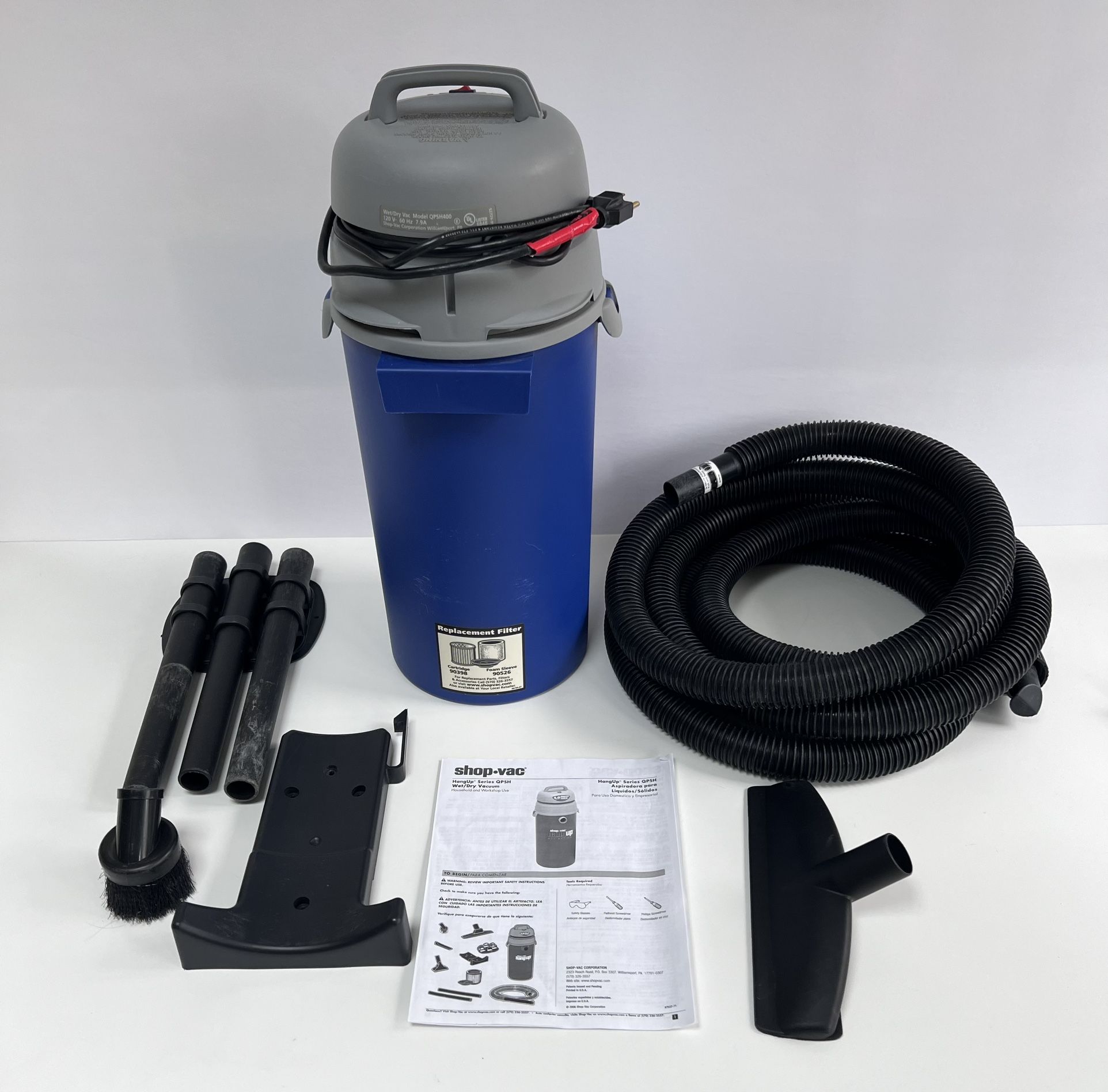 Shop Vac 3.5gal HangUp Series QPSH Wet/Dry Vacuum
