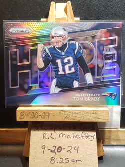 Tom Brady Silver Prizm 2018 PRrizm Silver Hype Tampa Bay Buccaneers New England Patriots 
