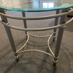 Glass End Table