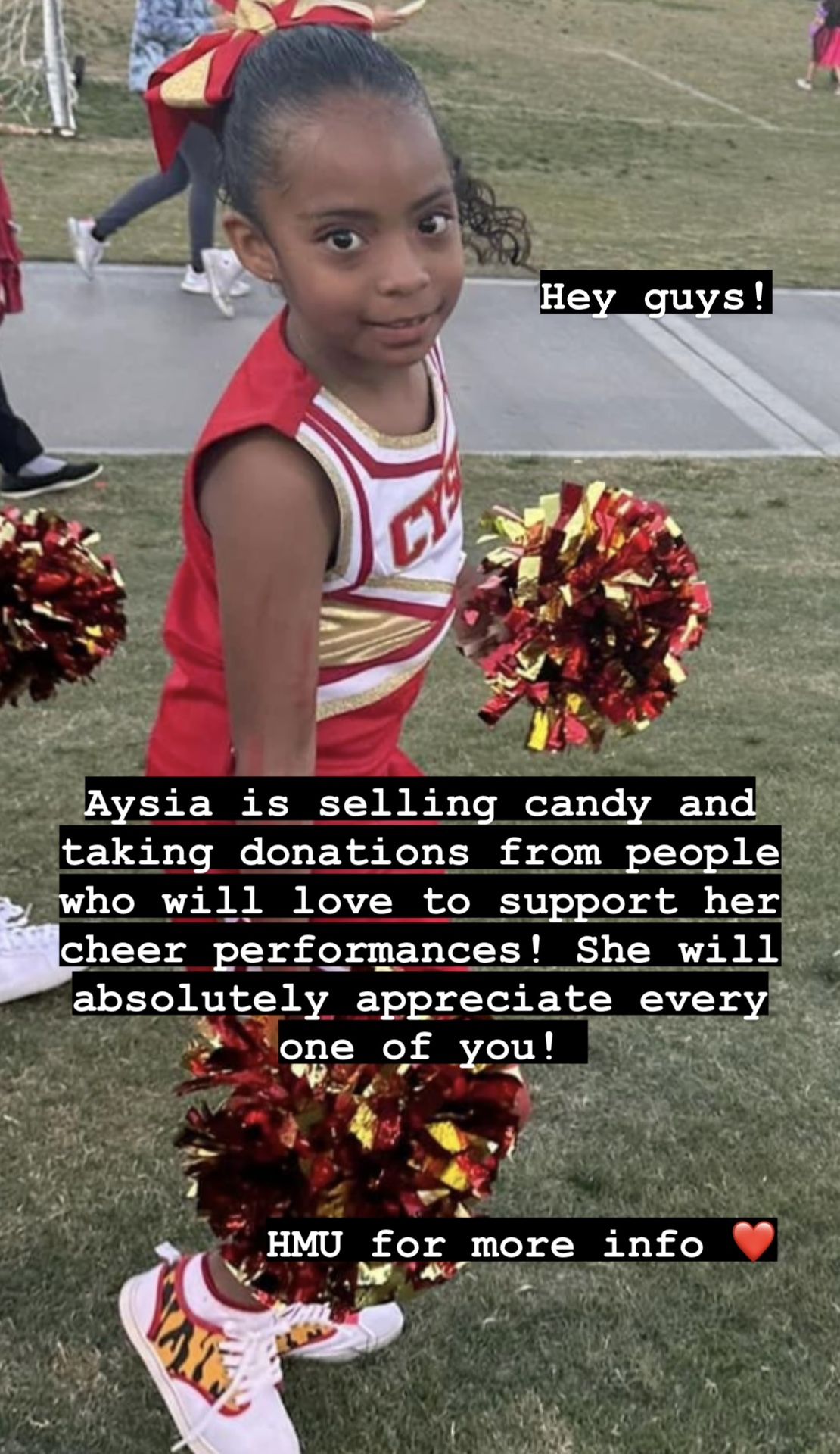 Please support my baby aysia get to her performances