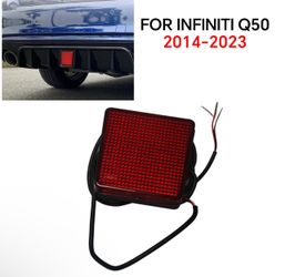 LED Rear Bumper Diffuser Brake Light Signal Lamp For Infiniti Q50 2014-2023 NewX