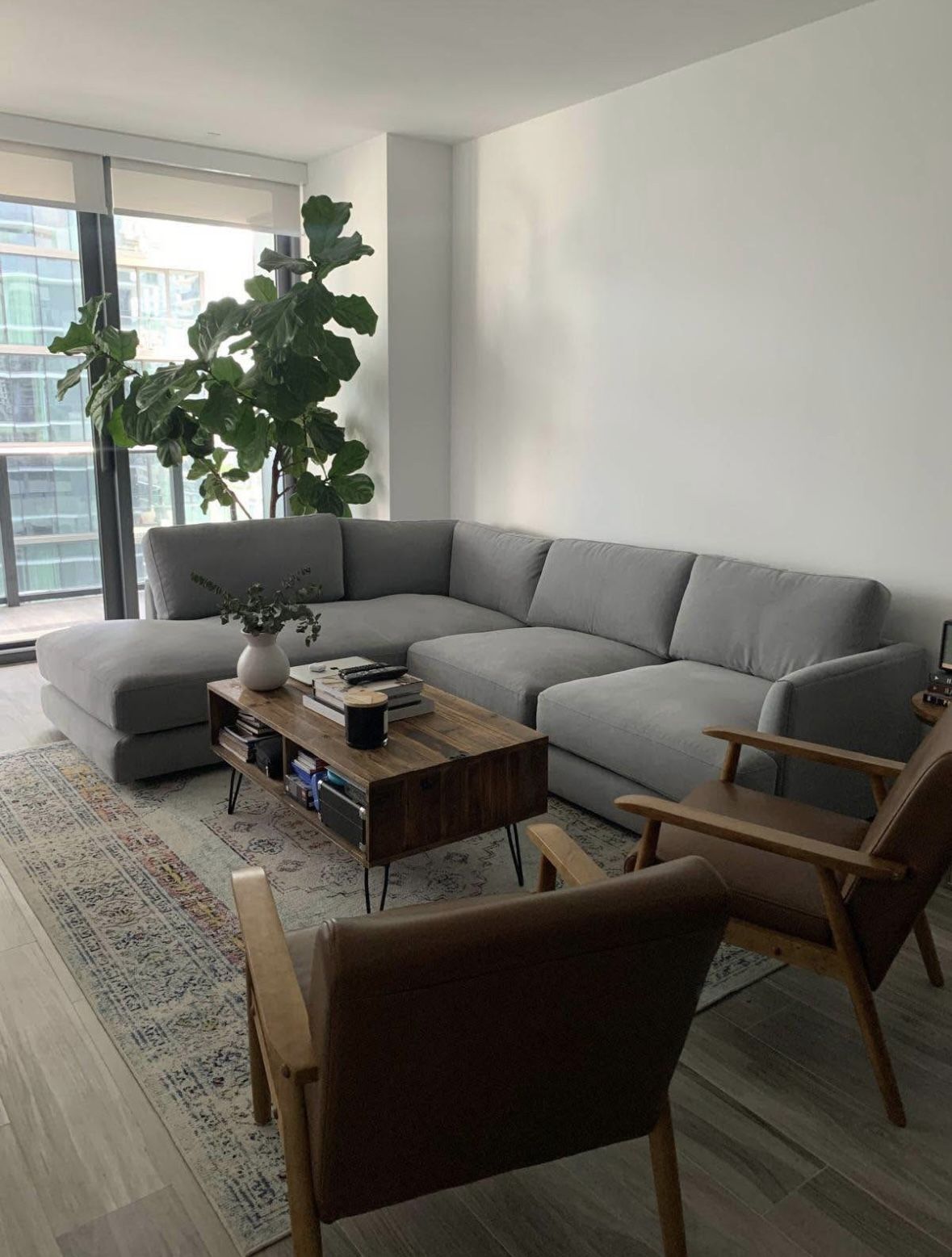 West Elm Gray Haven 2 Piece Sectional Sofa Couch - π WE DELIVER & FINANCE πΈ