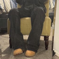 custom made BKE denim flared jeans