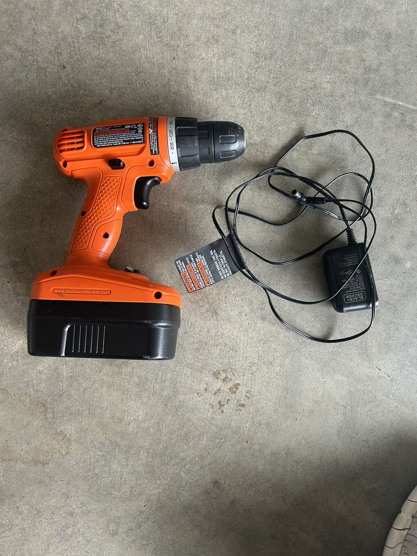 Black and Decker Cordless Drill