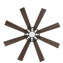 Makenna 60 in. Indoor/Outdoor Matte Black Ceiling Fan with Integrated LED with Light Kit, DC Motor and Remote