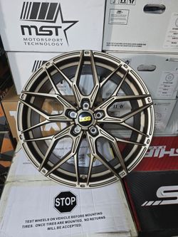 19x8.5 NEW MST MT02 WHEELS/RIMS. 5X114.3