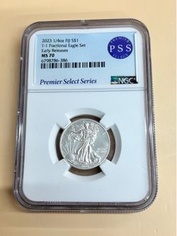 2023 Fiji 1/4 oz Silver $1 Coin - NGC MS70 Perfect Grade (Early Releases)