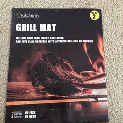 BBQ Grill Mat Non Stick - Upgraded Model With Holes - Set of 2 Heavy Duty Reusable and Dishwasher Safe
