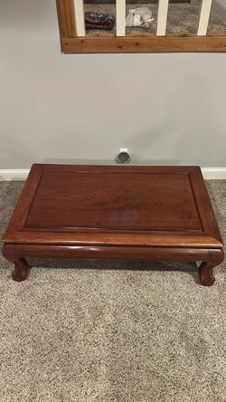 Solid wood coffee table