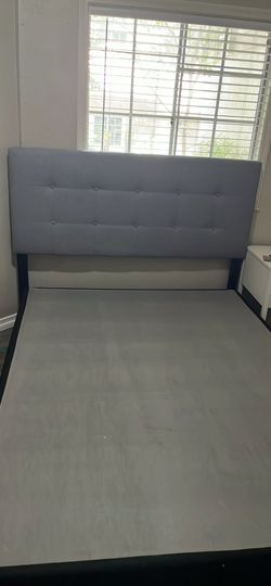 Queen bed frame and box spring