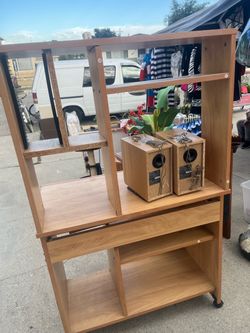 engineered wood computer hutch desk