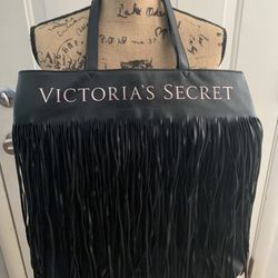 Black Victoria’s Secret Fringed Purse 