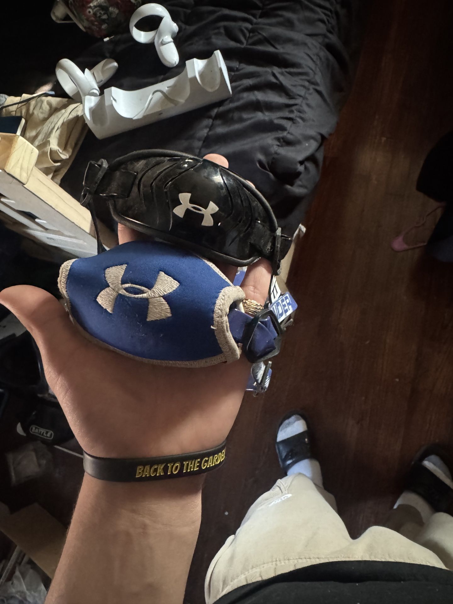 Blue and Black Chinstrap