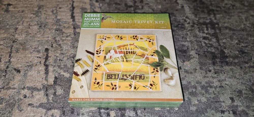 Mosaic Trivet Kit Italian Countryside Debbie Mumm for JoAnn Fabrics New& Sealed!