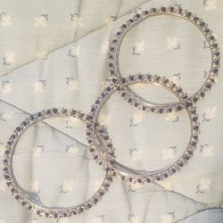 Set of Three Beaded Bangles