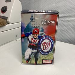 2019 Marvel super hero day bobblehead Washington Nationals Captain Zimmerman NIB