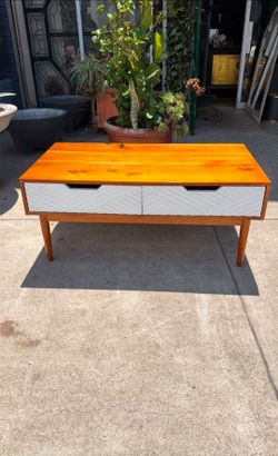 Solid wood coffee table