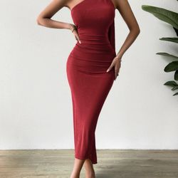 Burgundy Dress