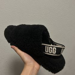 UGG Fluff Yeah Slides Black 