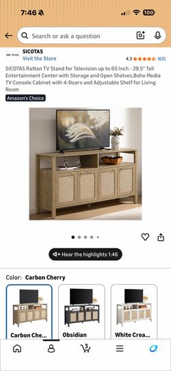 Cabinet and tv entertainment center