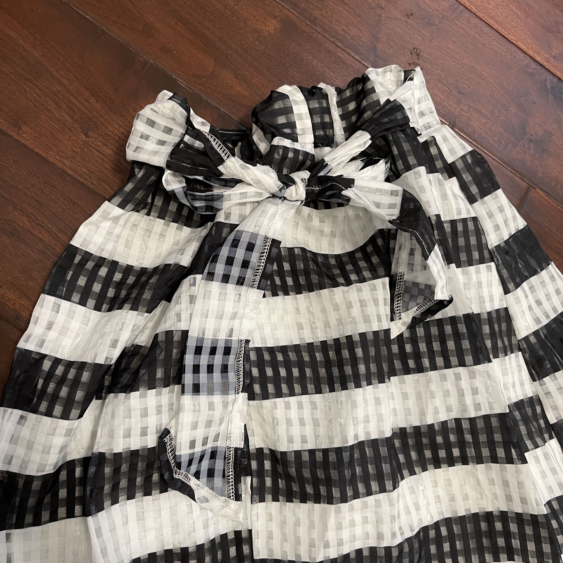 Black White Tulle Skirt 