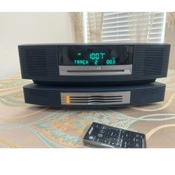 Bose Wave Music System AWRCC1 AM/FM Radio w/ 3 Disc Multi CD Changer w/ Remote And Power Cord - $350