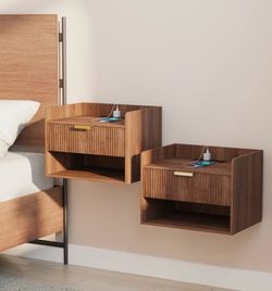 2 floating night stands