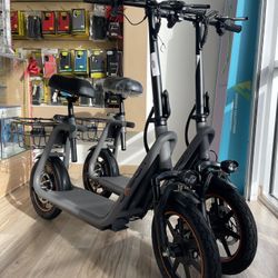 Jasion Seated Electric Scooter 25MPH Folding E-scooter Financing Deals! $10 To $100 Down Payment To Take It!