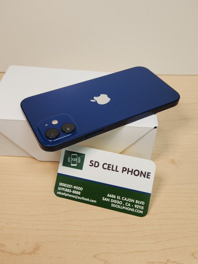 iPhone 12 64 GB Unlocked For Any Carrier Blue Excellent Condition I 