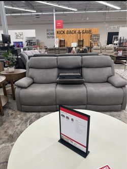 Silver gray reclining Sofa & LoveSeat Set