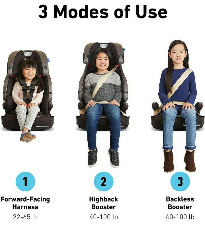 Graco Tranzitions SnugLock 3 in 1 Harness Booster Seat, Fairmont