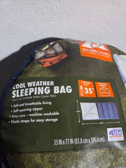 Sleeping bag for cooler weather