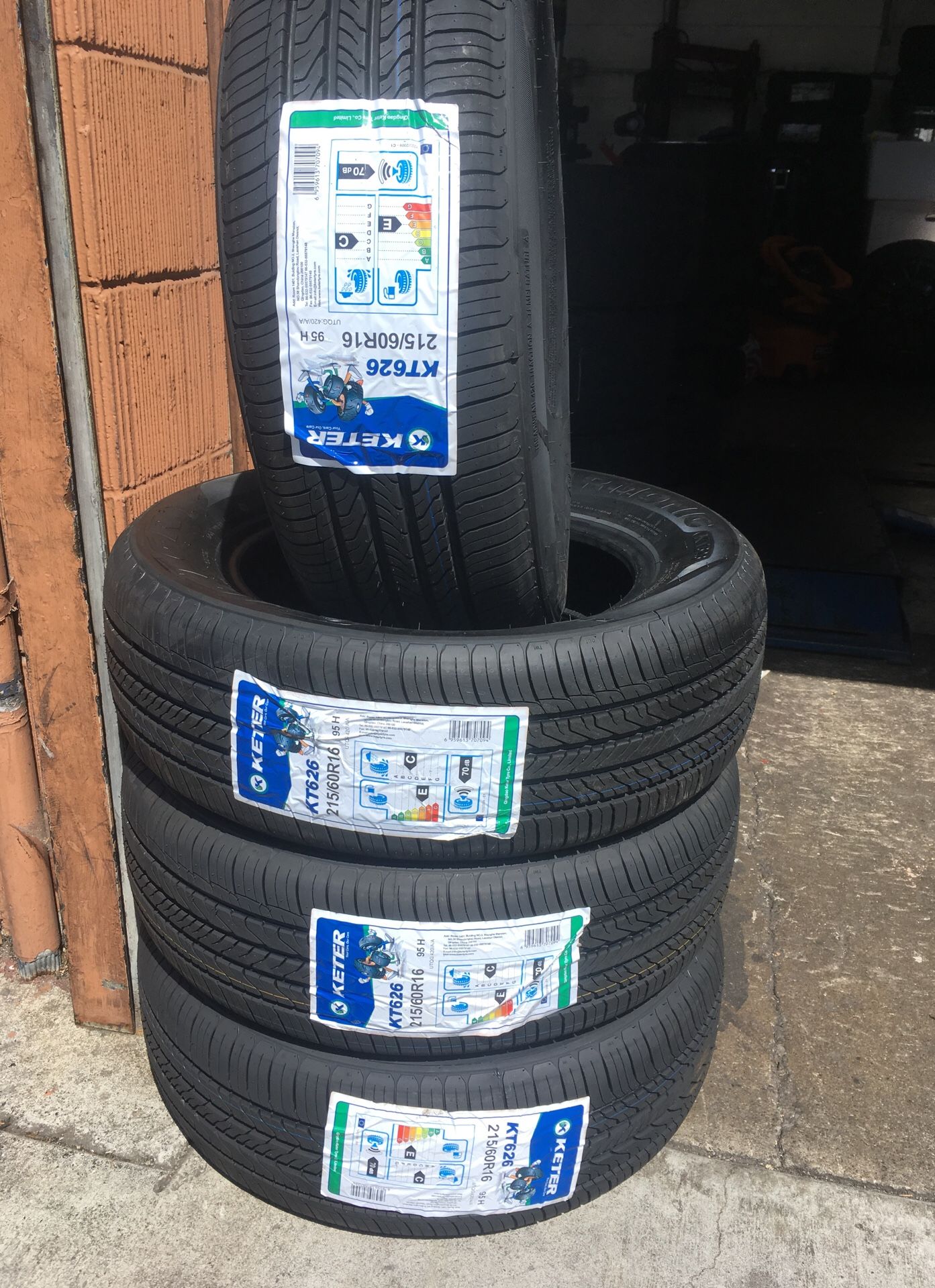 16” tires for Altima, Camry, Accord