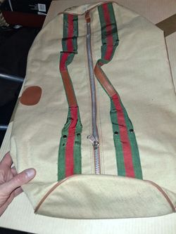 Vintage Mr Roberts Luggage Round Duffle Bag 25 x11