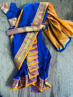 Girls Maharashtrian nauwari saree