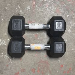 2 x 10lb dumbbells